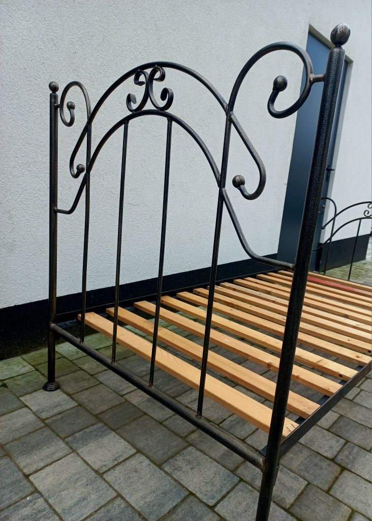 Łóżko stalowe metalowe kute ikea loft rama pojedyńcze podwójne żelazne