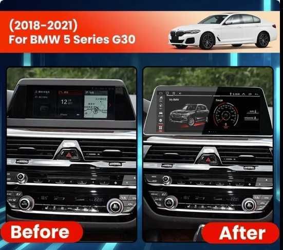 Radio Android 12 BMW 5 serii G30 G31 G32 G38 18-21r EVO