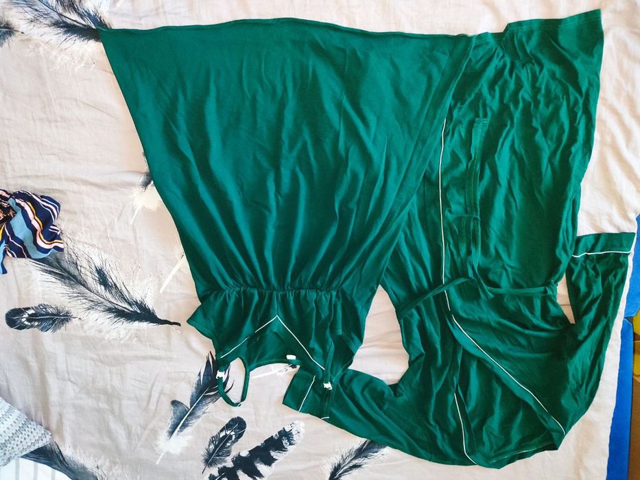 Комплект в пологовий халат і сорочка для годування і