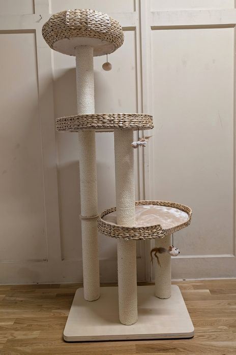 Natural Home III Drapak dla Kota Beżowy 60x40x154cm DUŻY