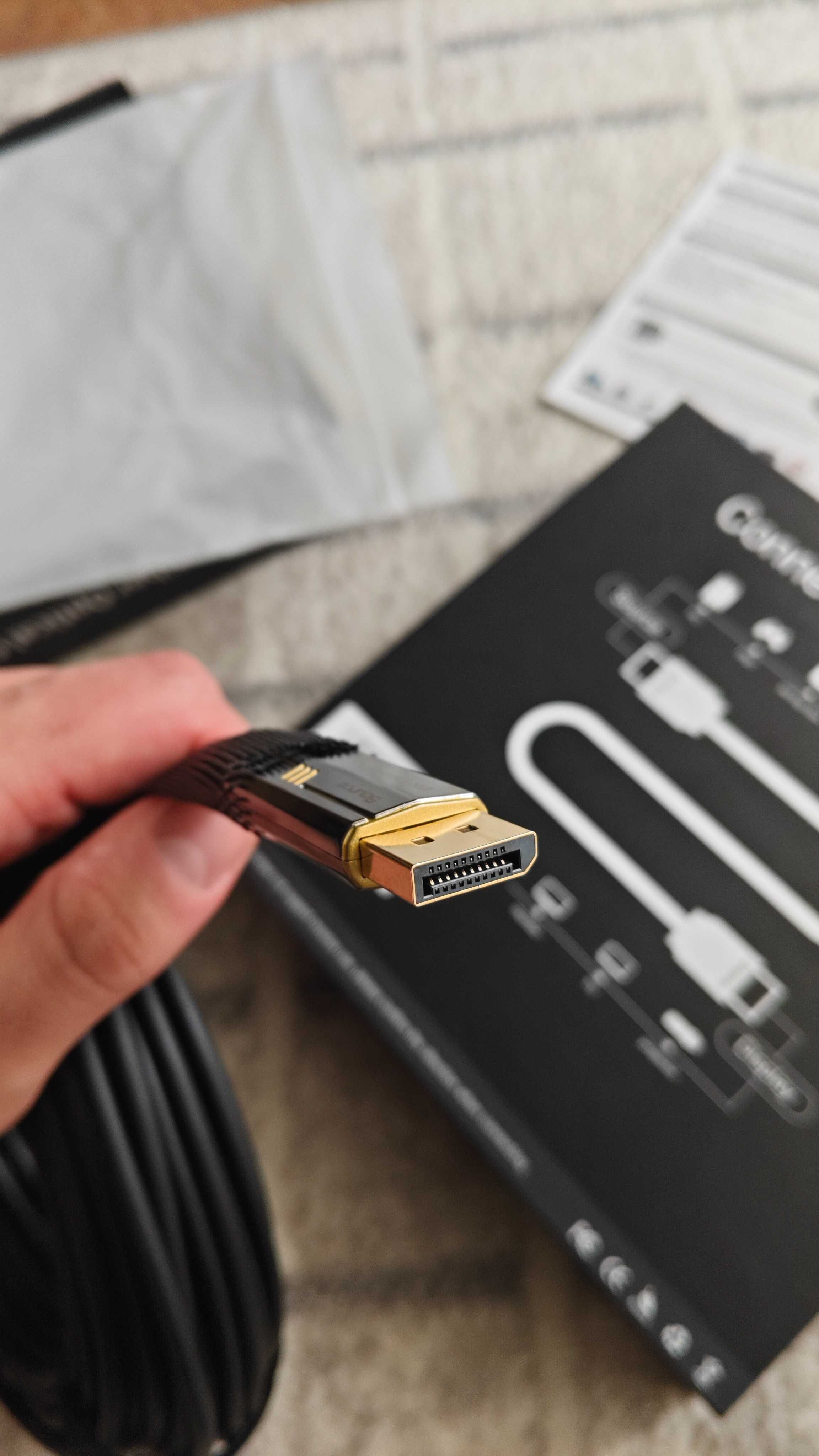 Якісний кабель,оптоволокно DisplayPort V1.4 8K-60Hz/4K-144Hz 20 метрів