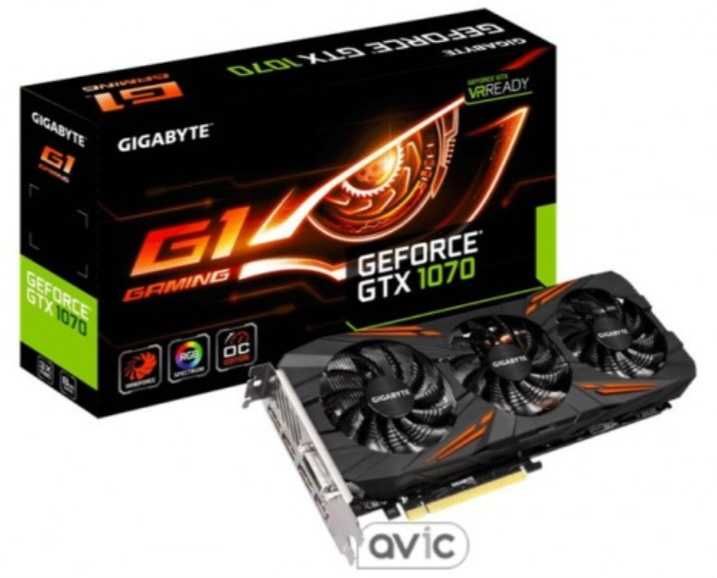 Відеокарта: GeForse GTX 1070 G1 Gaming 8G