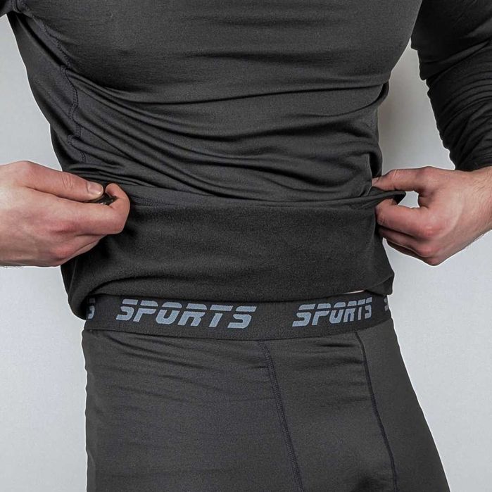 Термобельё на флисе, термуха, термобілизна на флісі, чорна, унісекс