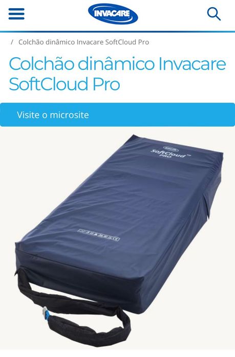 Sobre-colchão dinâmico SoftCloud Top Invacare 1500E