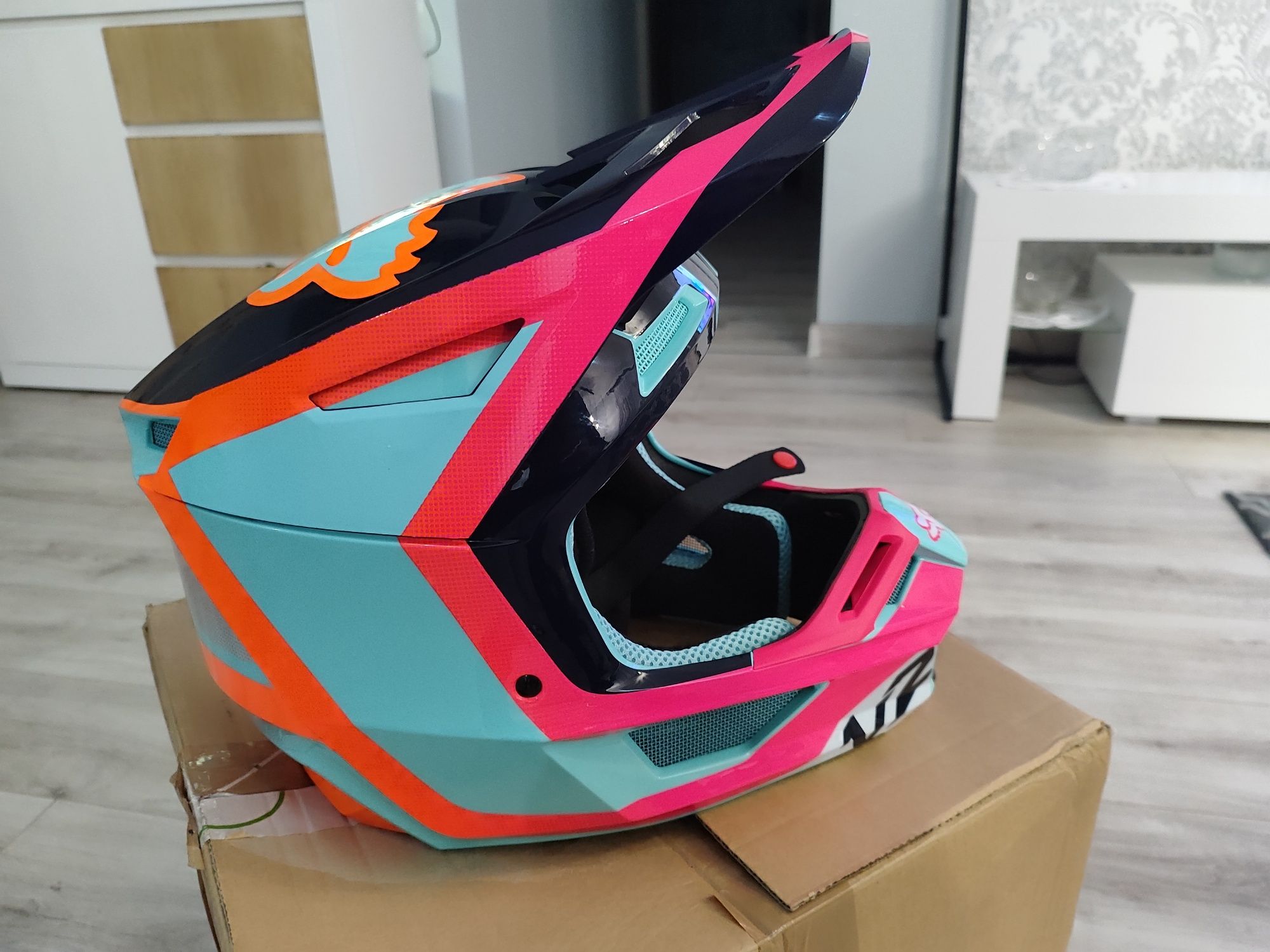 Kask FOX V2 Voke Aqua XXL