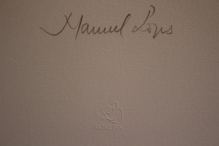 Manuel Lopes Serigrafia assinada e numerada P 6/10 motivo Figuras