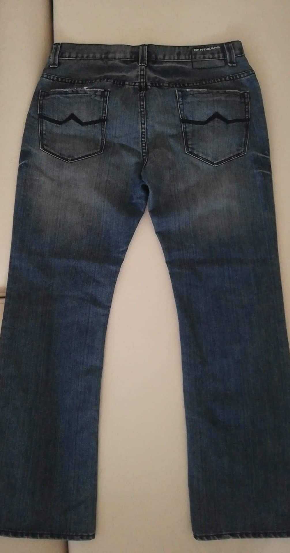 DKNY spodnie męskie jeansy proste 34/32