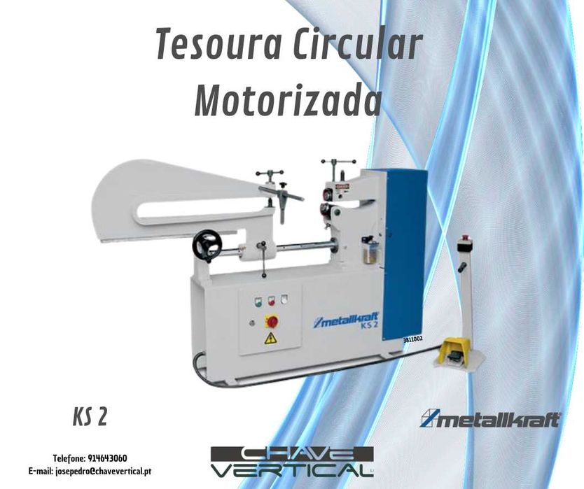 Tesoura Circular Motorizada KS2METALLKRAFT    JR19