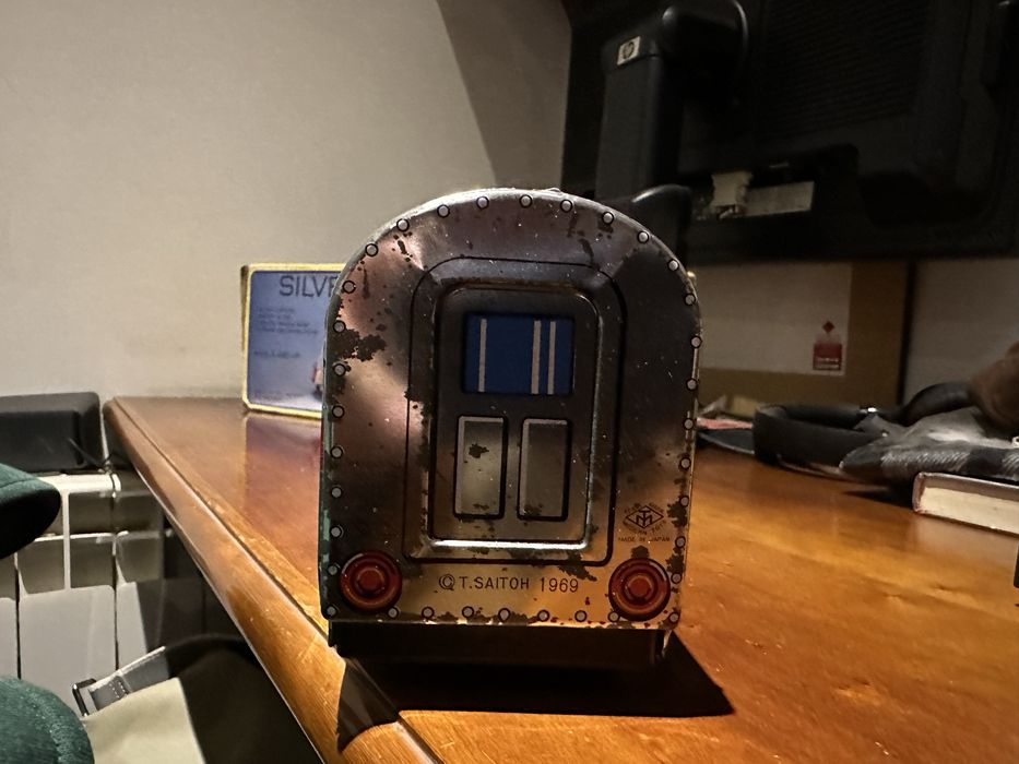 Brinquedo locomotiva em chapa - 1969