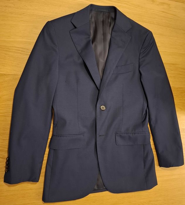 Marynarka Suitsupply Navy r. 44 SLIM – ZIGNONE Pure Wool