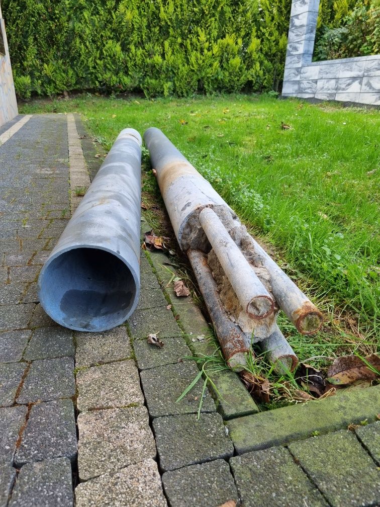 2 masywne ocynkowane słupy słupki brama ogrodzenie