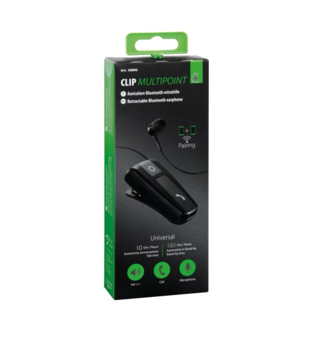 Słuchawka Bluetooth Clip Multipoint – nowa, z mikrofonem!