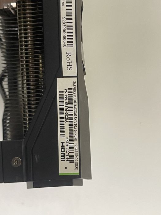 Продаю видеокарту Sapphire PULSE RX VEGA 56 с 8 ГБ