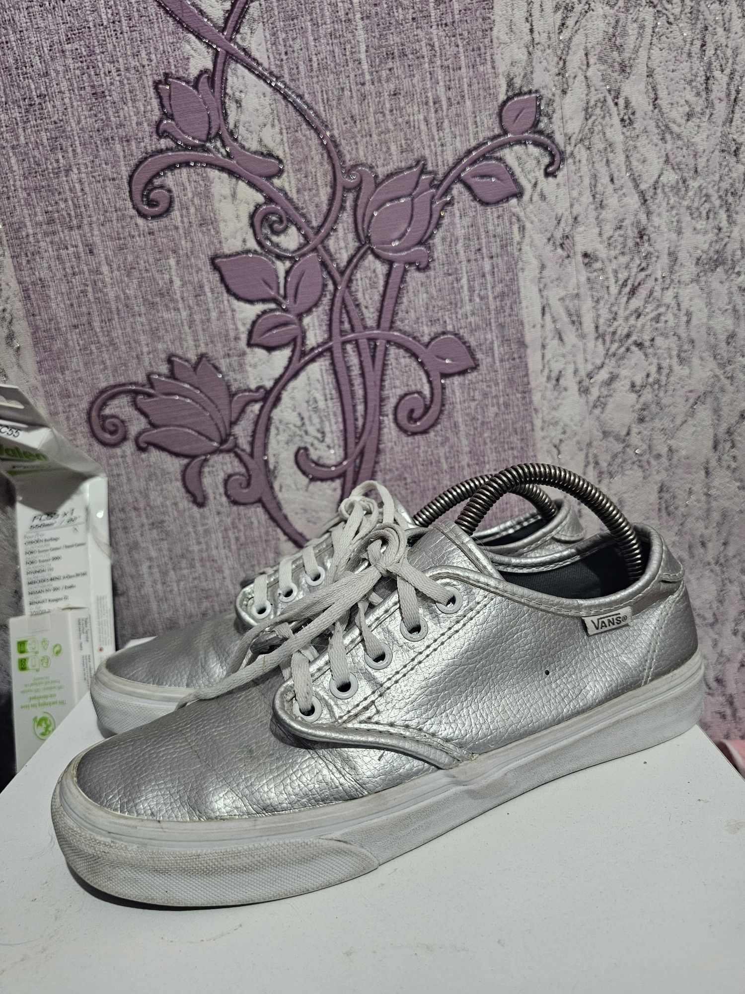 Buty damskie trampki srebrne vans rozmiar 38.5