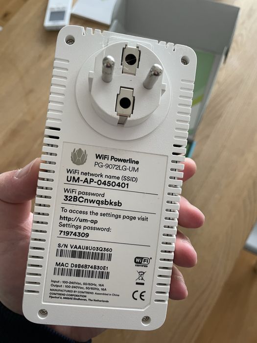 Booster Zestaw wzmacniaczy PLC powerline sygnaly wifi PG-9072