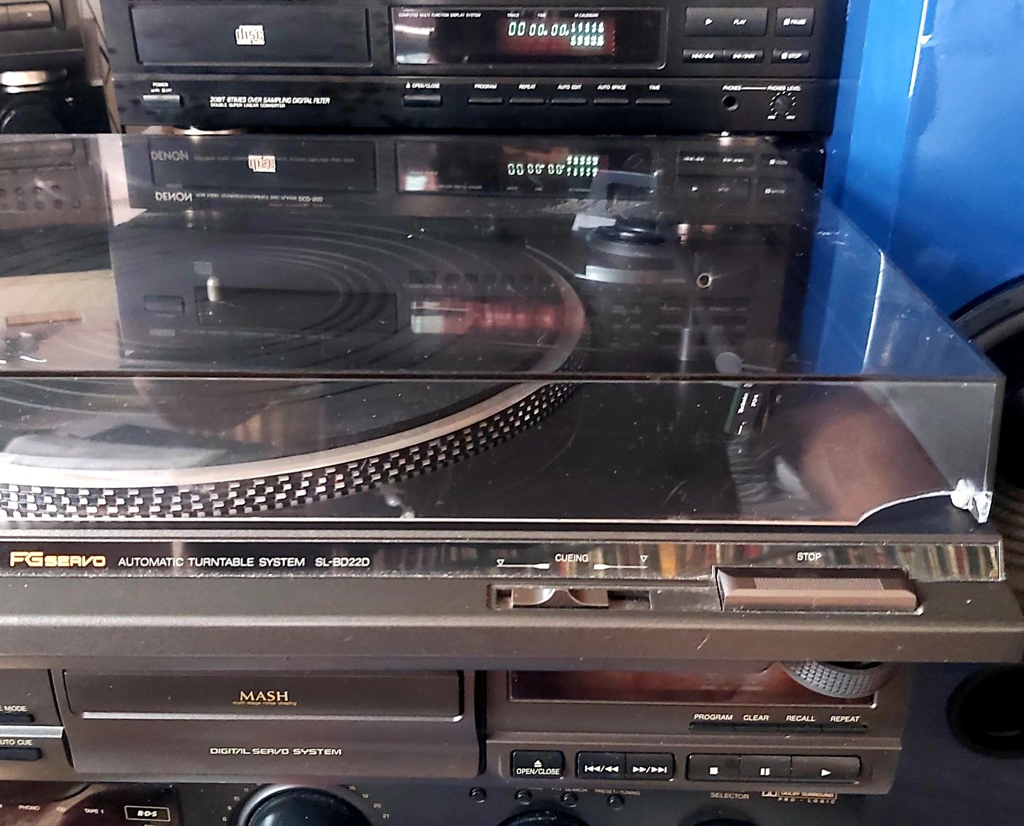 Gramofon TECHNICS SLBD 220 - nowy pasek ,oryginalna wkładka i  igła!