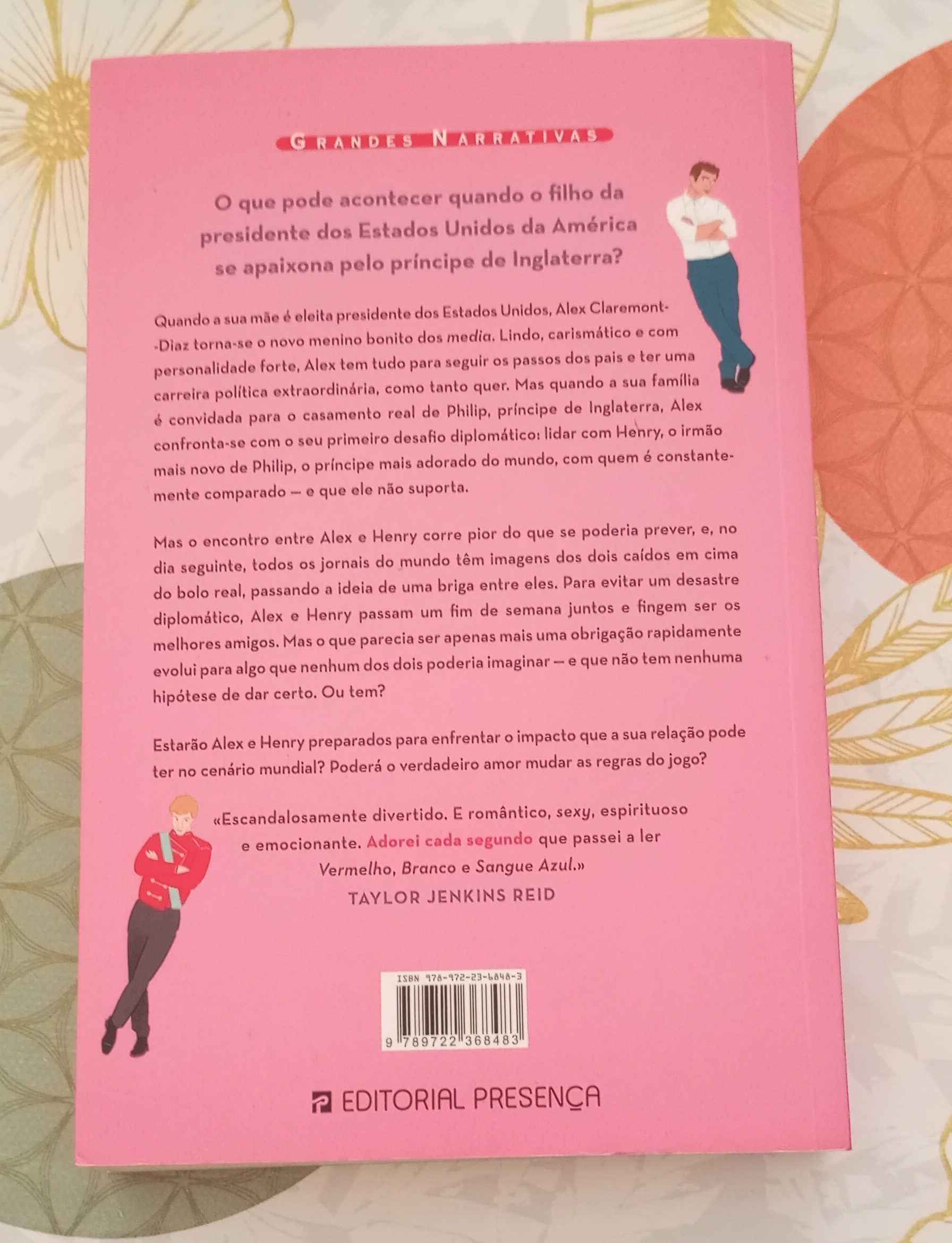 Livro "Vermelho, branco e sangue azul" de Casey McQuiston