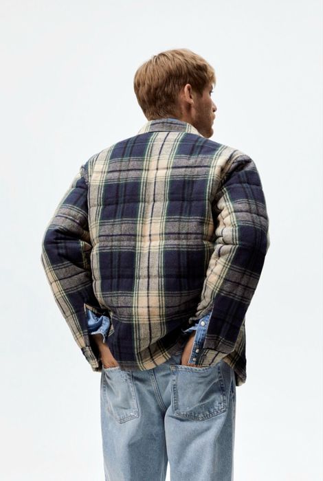 Мужская тёплая рубашка ZARA