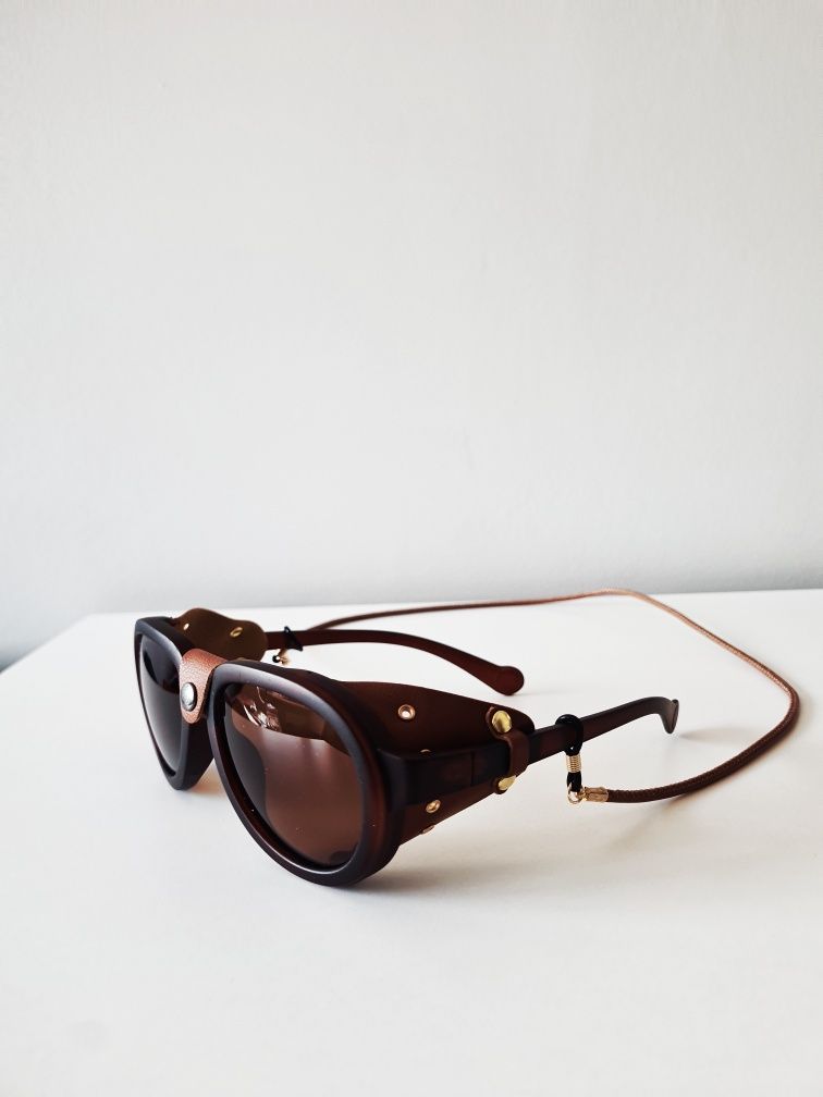 retro okulary safari polaryzacyjne boho ochronne w góry
skóra ochronne