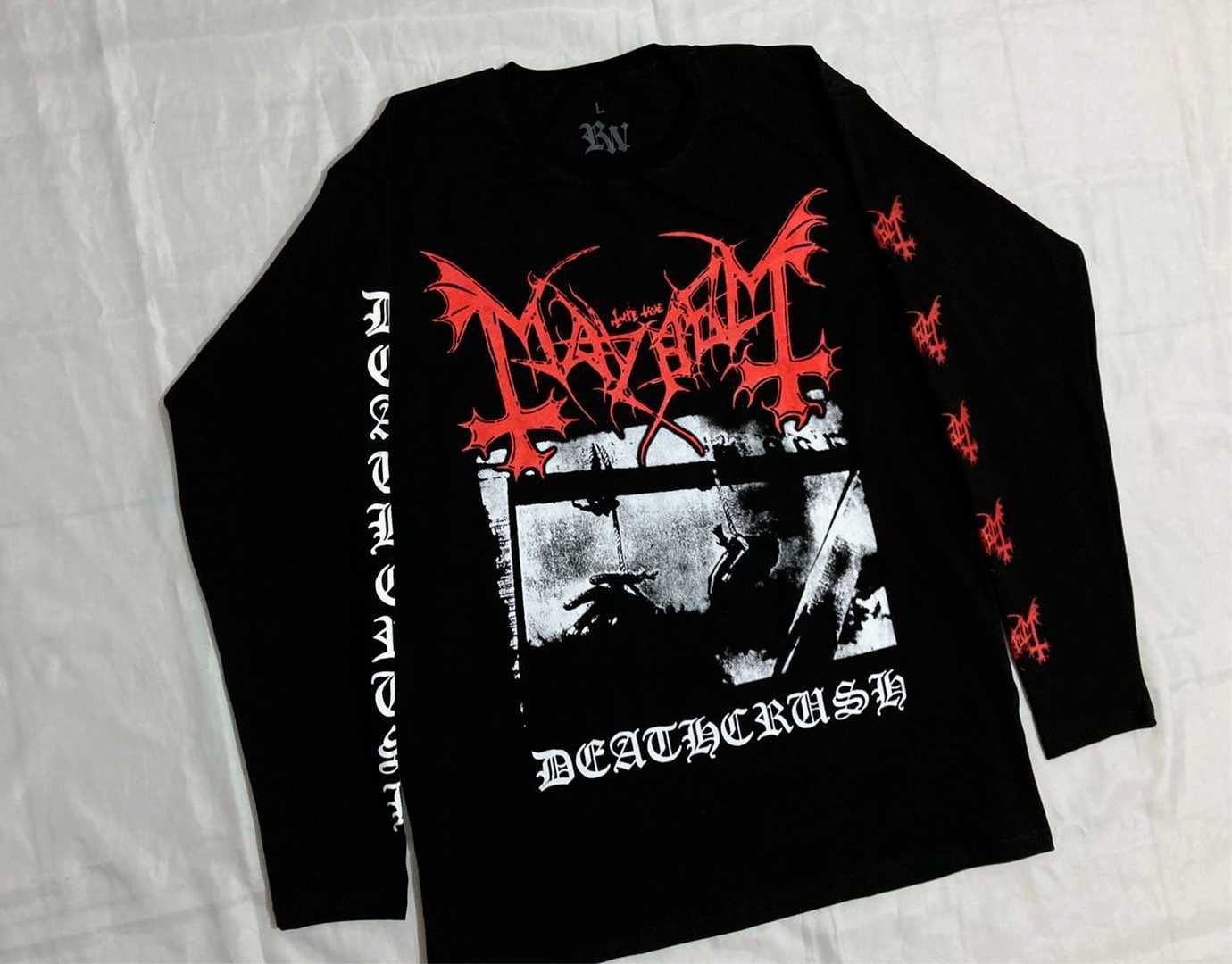 Лонгслив / мерч Mayhem - Deathcrush - Размеры М , L , XL , XXL