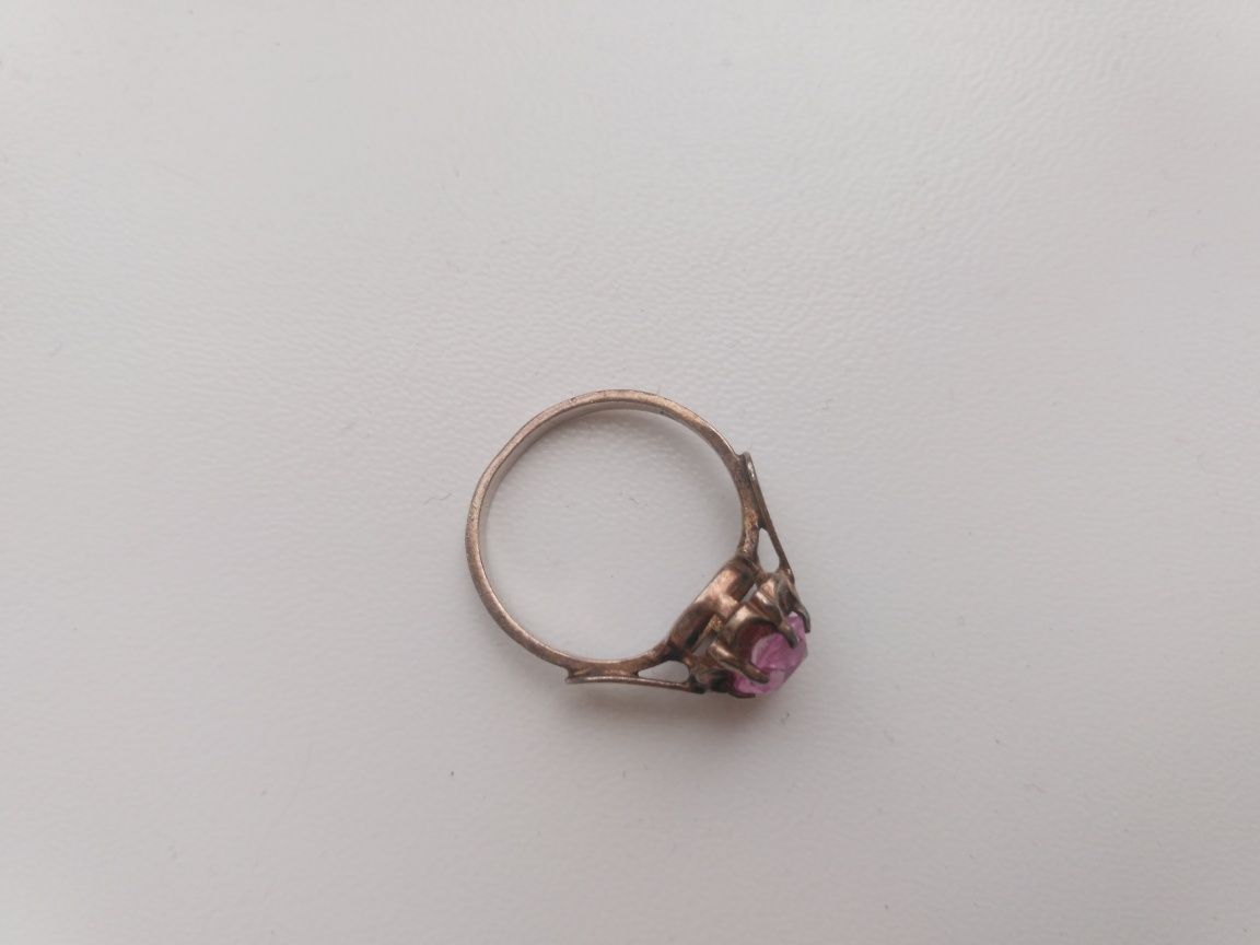 Кольцо серебро с камнем п.875