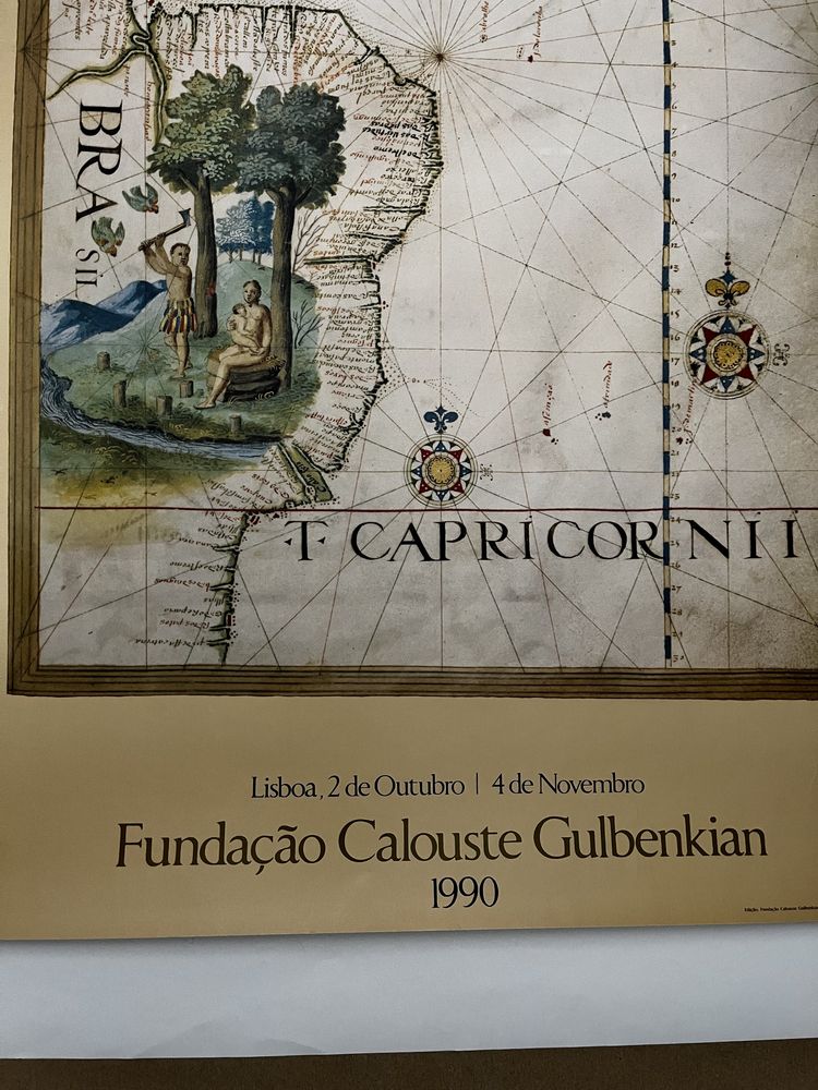 Cartaz exposição Gulbenkian A Era dos descobrimentos 1990