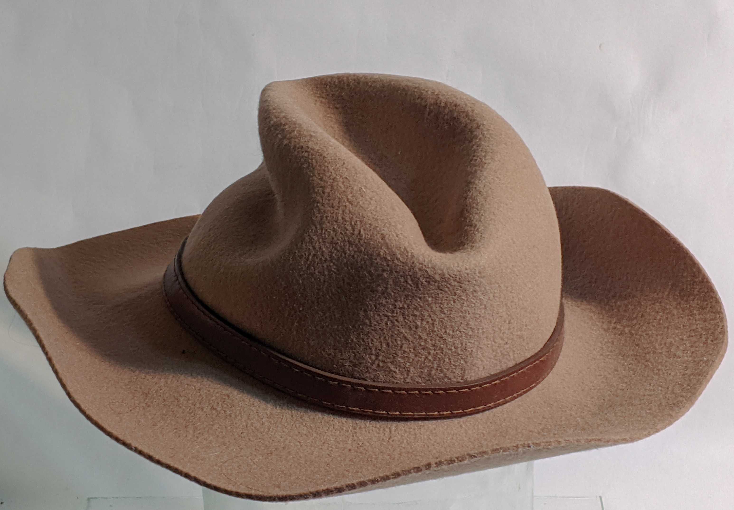 Шляпа капелюх коричневый шерсть 56р