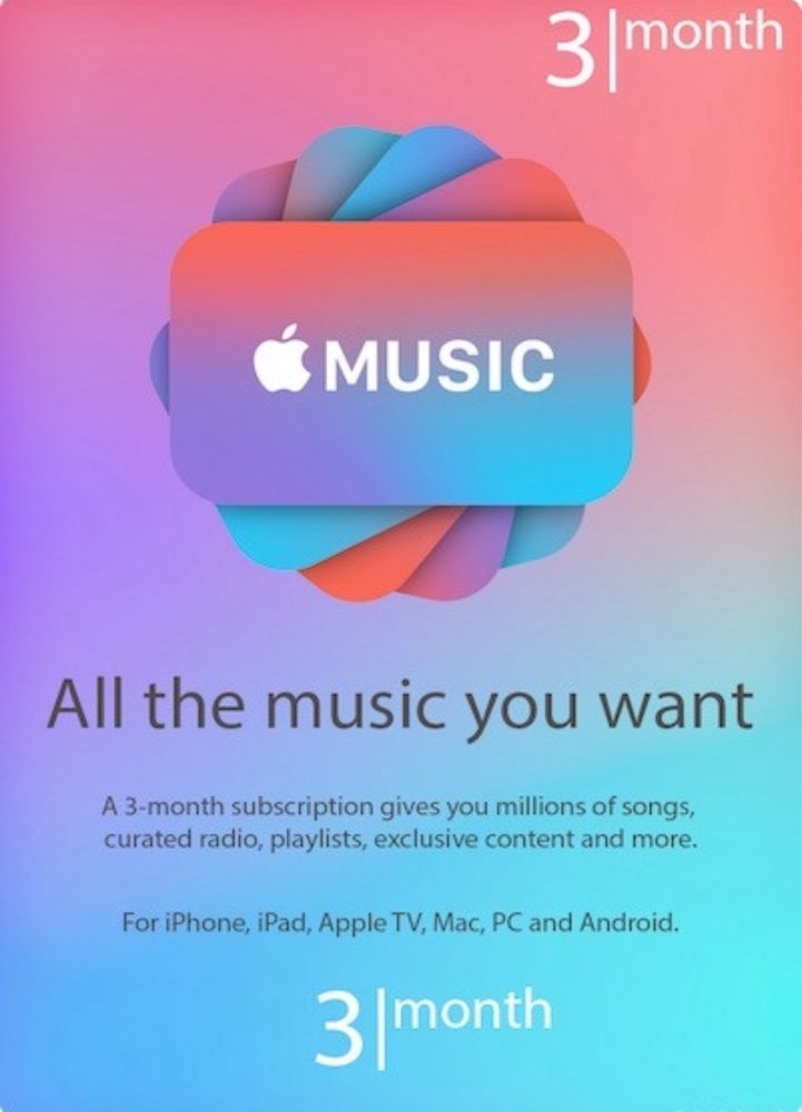 Підписка apple music 3 month/ подписка apple music