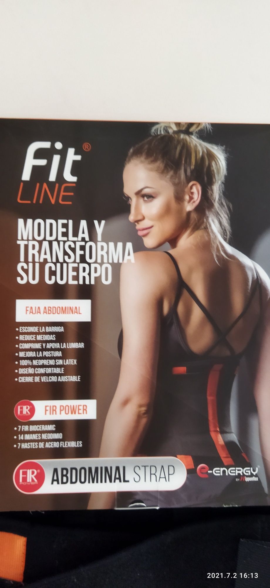 Cinta p coluna modeladora Fit Line S