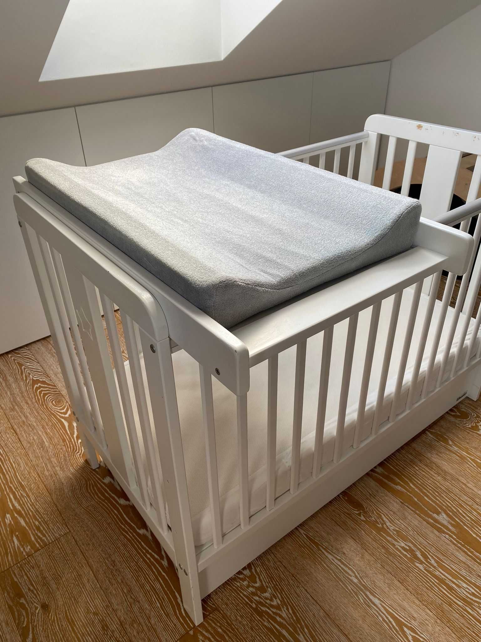 Łóżeczko niemowlęce Star Cot 120x60 białe Woodies