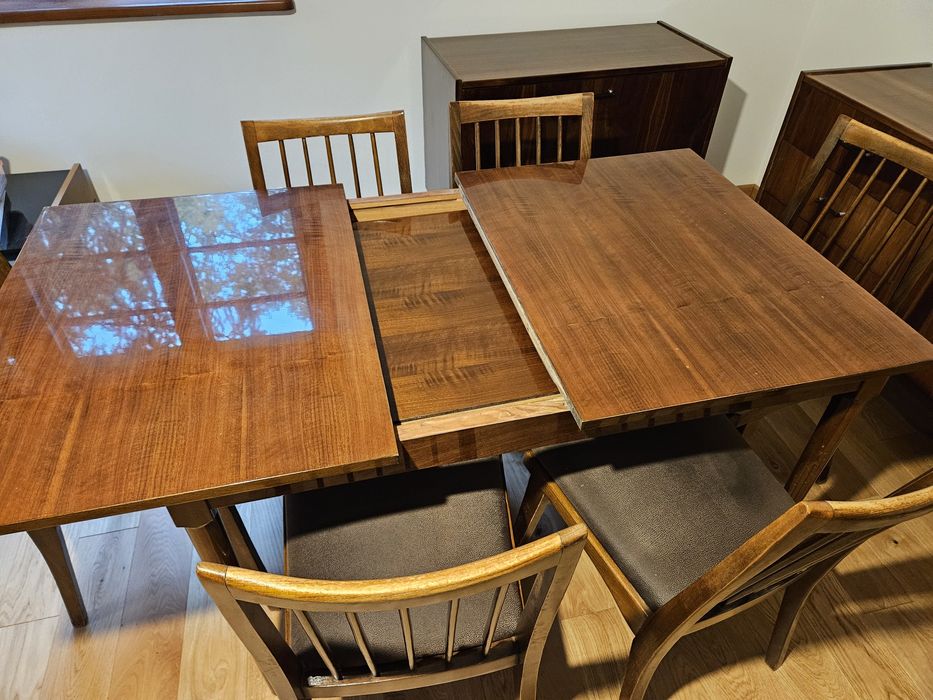 Stół  80x120 (180) rozsuwany PRL chierowski hanka var