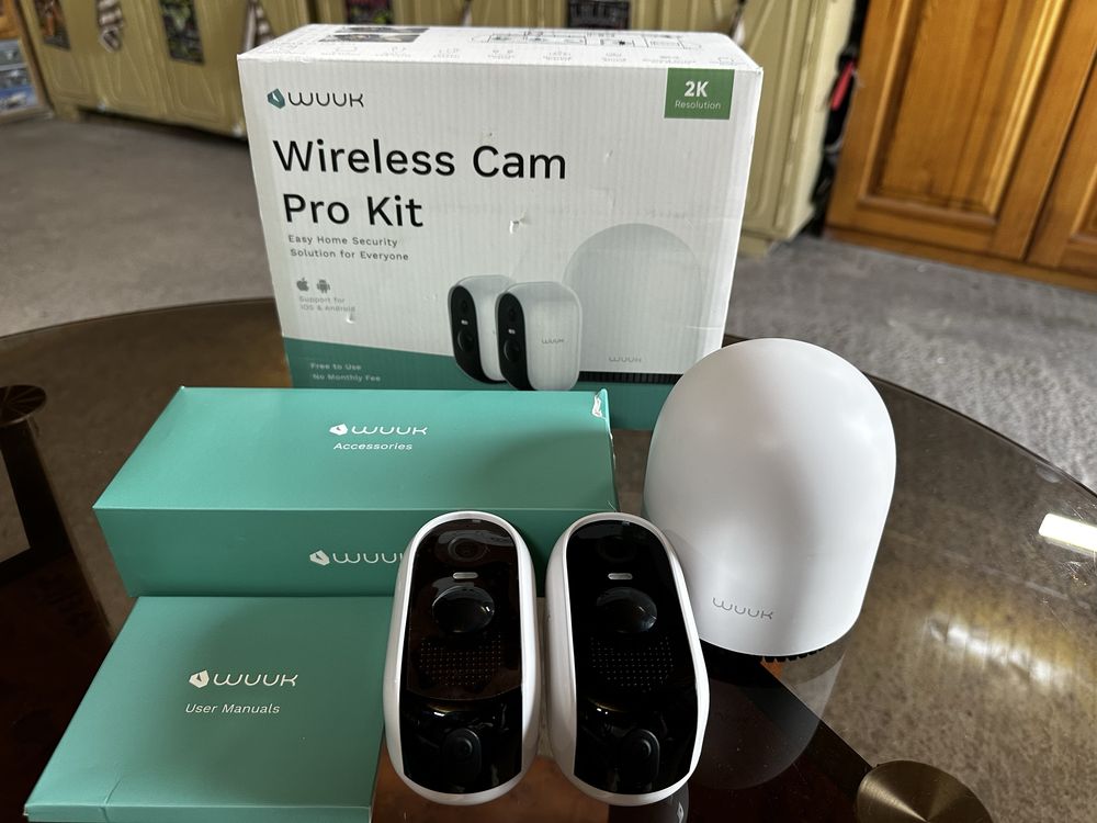Камера безпеки Wuuk Wireless Cam Pro Kit Бездротова система 2K
