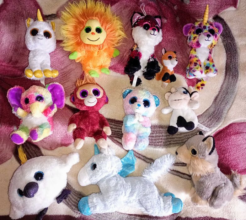 Глазастики единороги, лисичка, слоники, мишка, собака