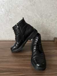 Черевики чорні жіночі зимові Ботинки напівботинки