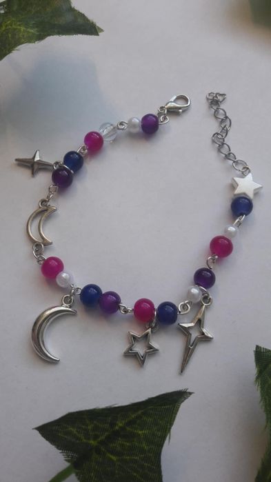 Bransoletka z gwiazdą i księżycem