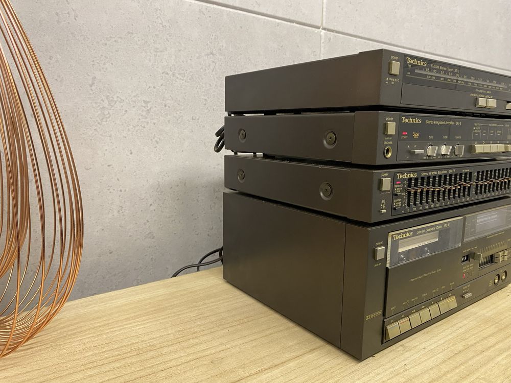 Zestaw Technics ST-3 SU-3 SH-E5 RS-5 wzmacniacz deck korektor tuner