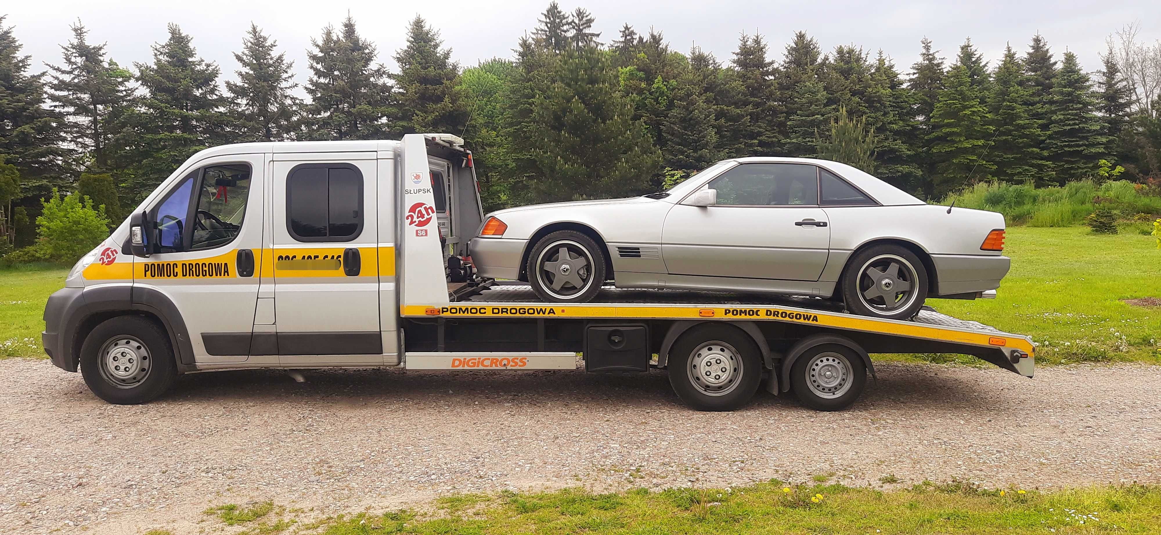 Autolaweta Pomoc Drogowa MobilnMechanik Transport Aut LAWETA Holowanie