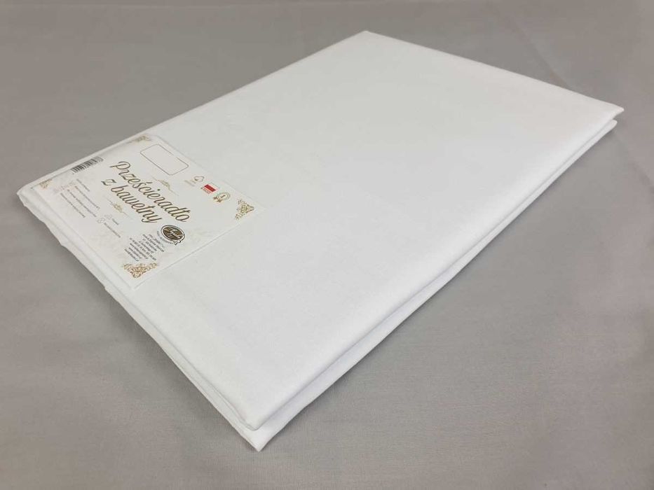 prześcieradło bawełniane 180×220 BEZ GUMKI POLSKIE producent ZBYSZKO I