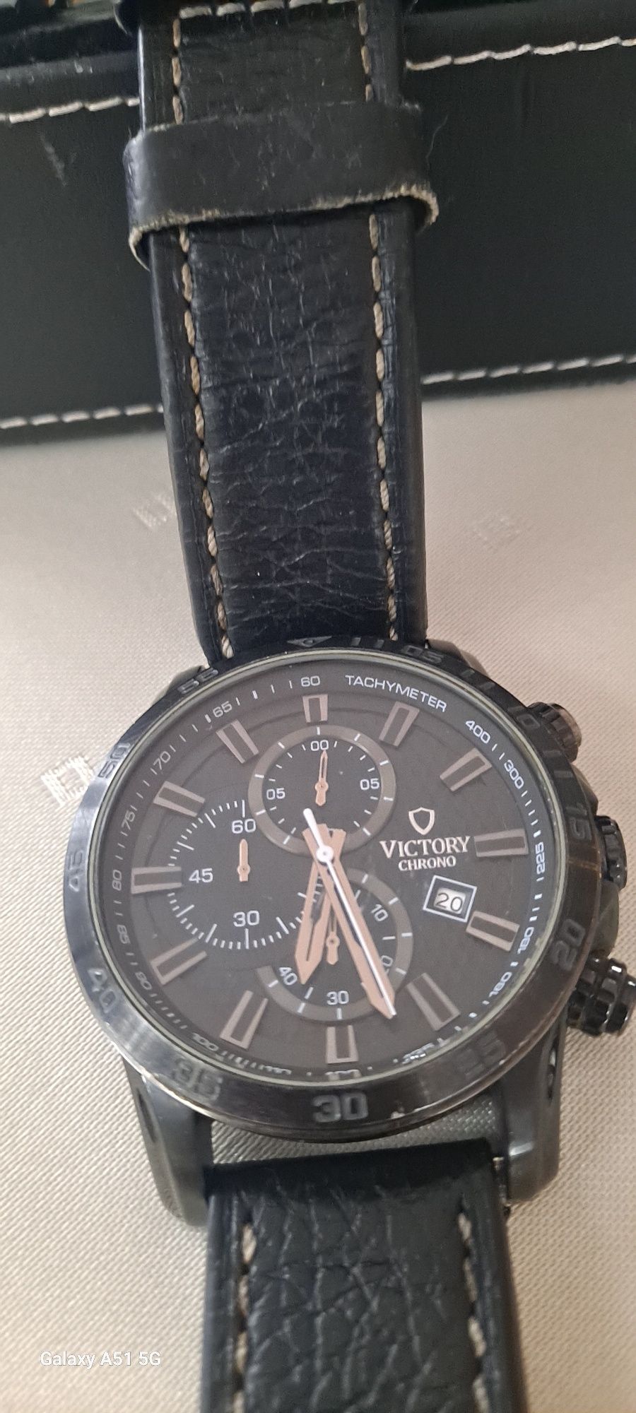 Zegarek  chronograf  Victory czarny
