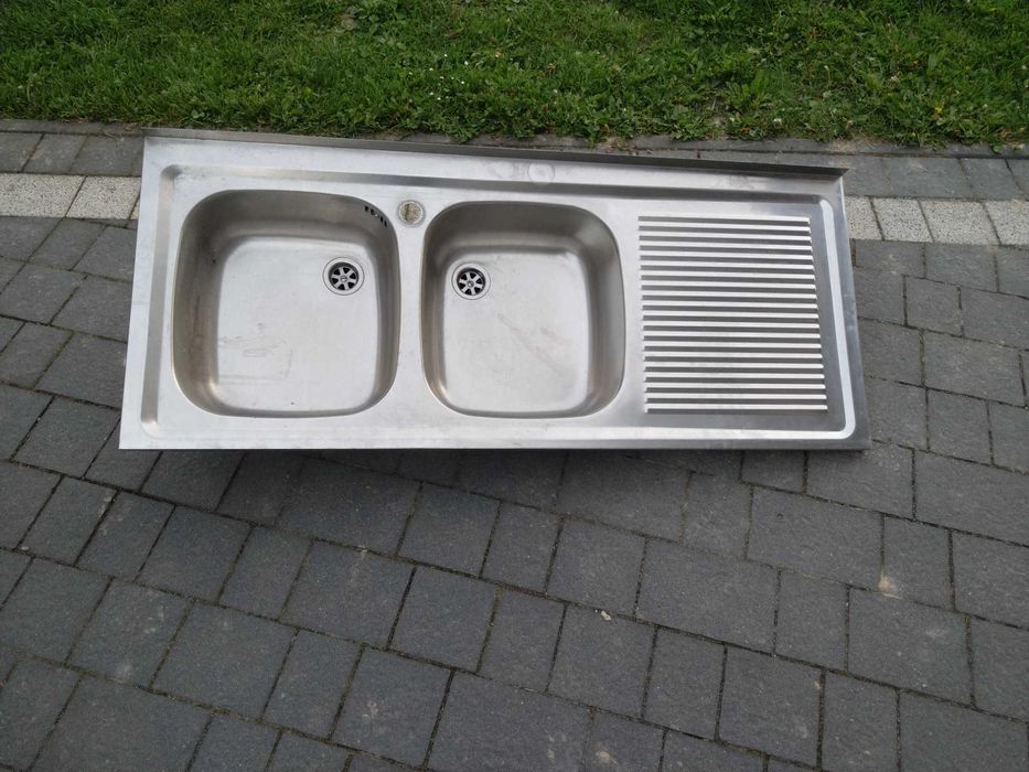 Zlew zlewozmywak dwie komory 120x50