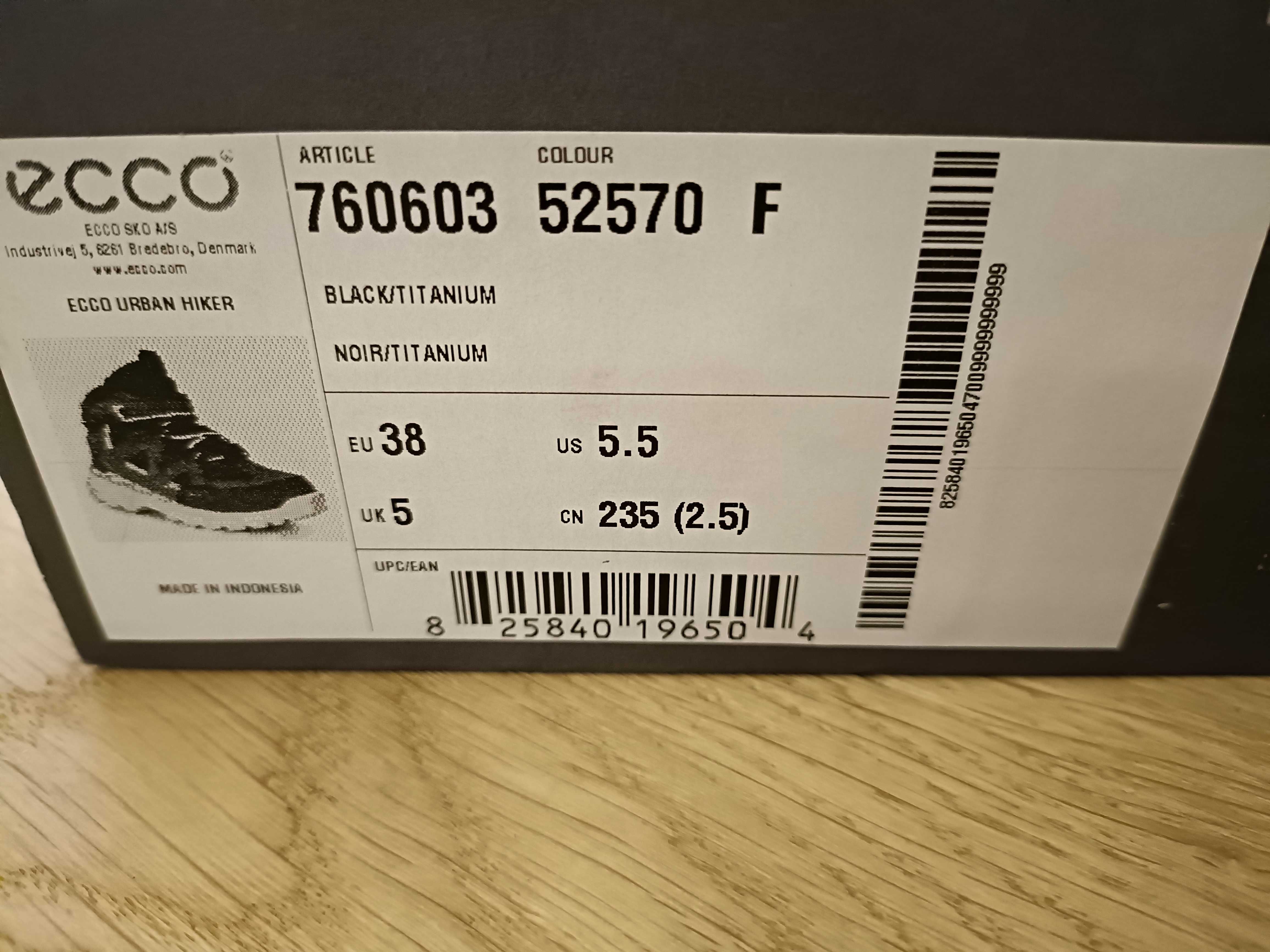 ECCO Urban Hiker Gore-Tex buty trekkingowe 38 jesienne na jesień