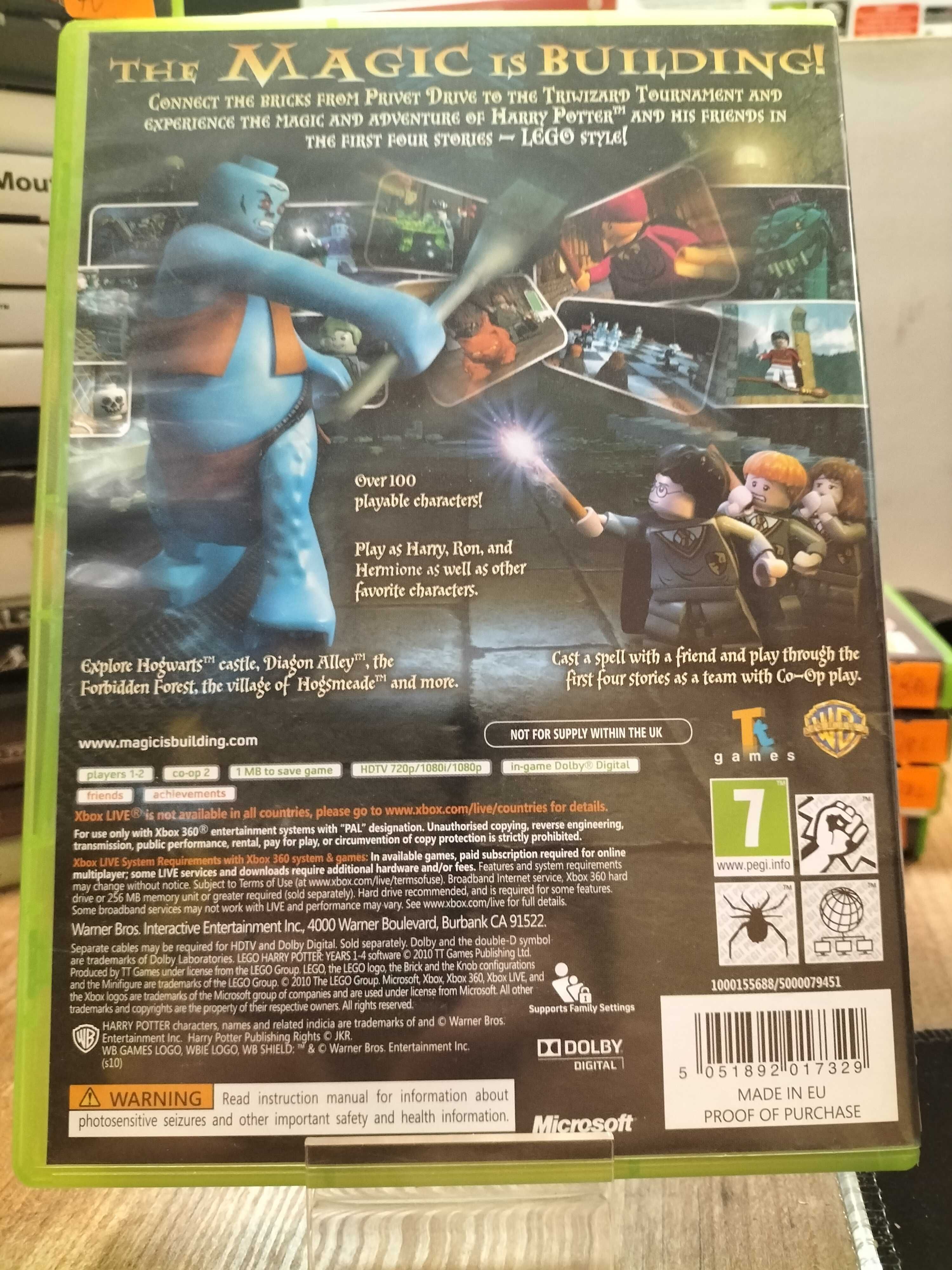LEGO Harry Potter: Years 1-4 XBOX 360 Sklep Wysyłka Wymiana