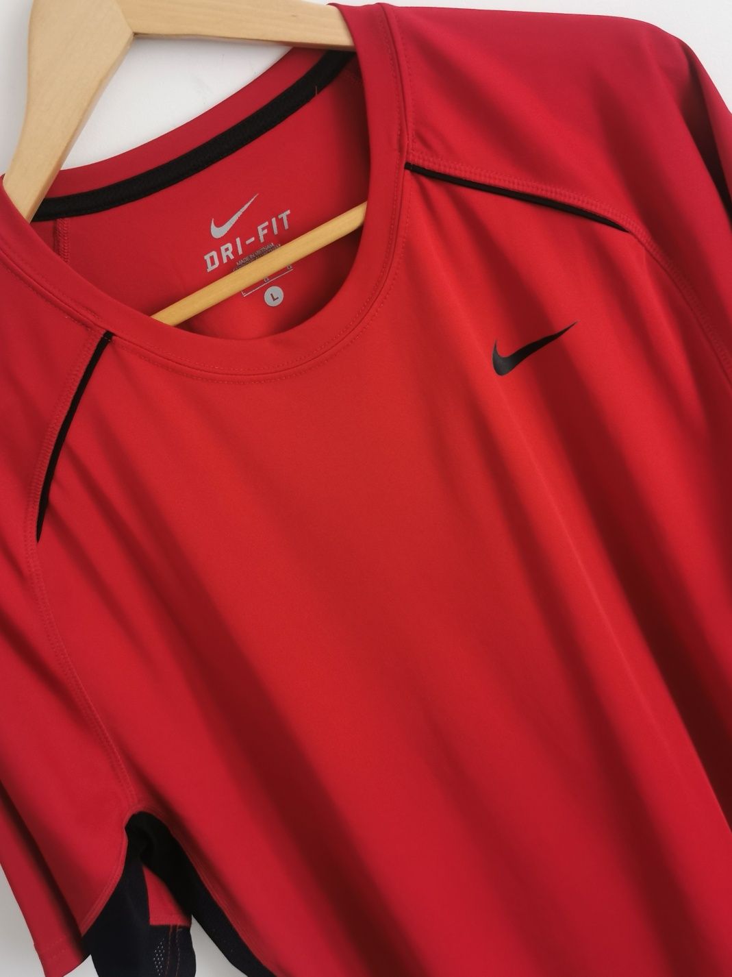 Nike t-shirt koszulka sportowa krótki rękaw męska logowana L