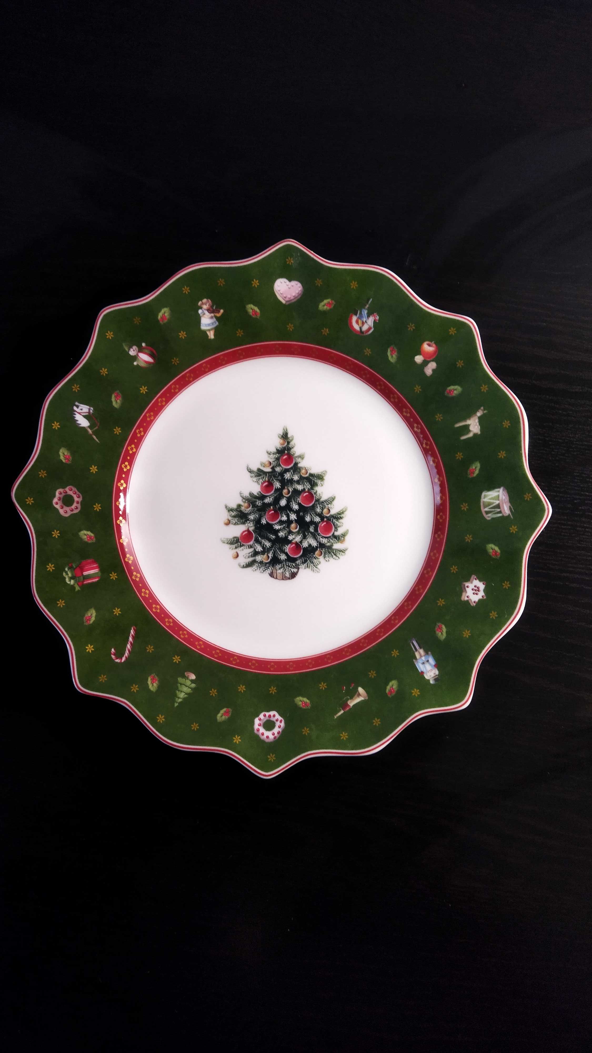 Prato Villeroy Boch decoração Natal - Toy's Delight Royal Verde