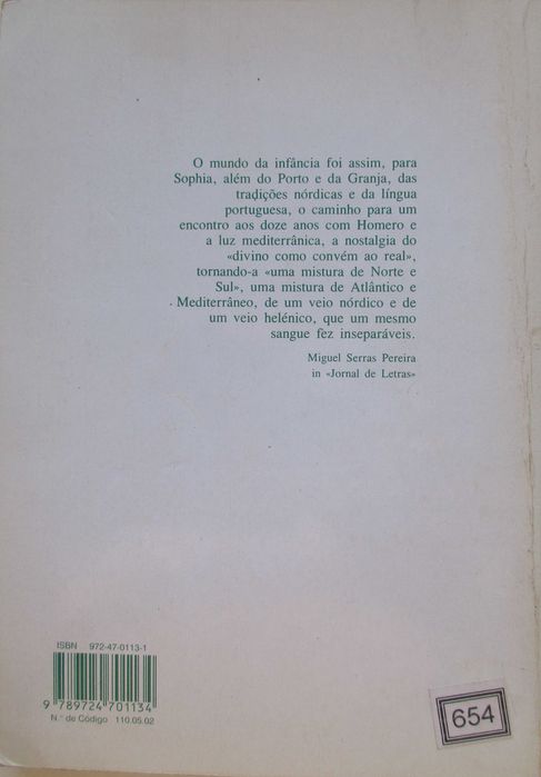 Sophia de M. B. Andresen - - - Histórias da Terra e do Mar - - - Livro