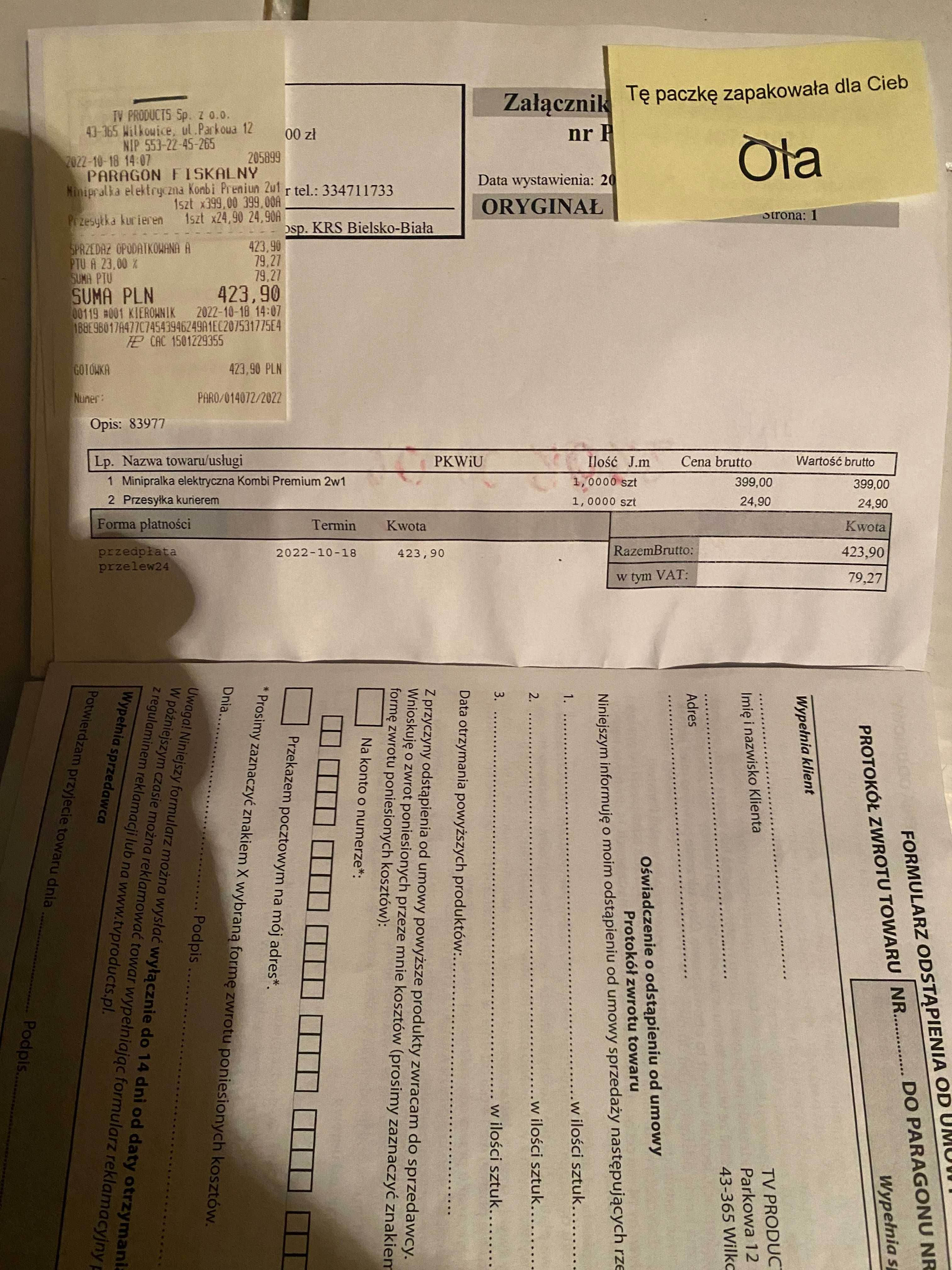 mała pralka typu kempingowego