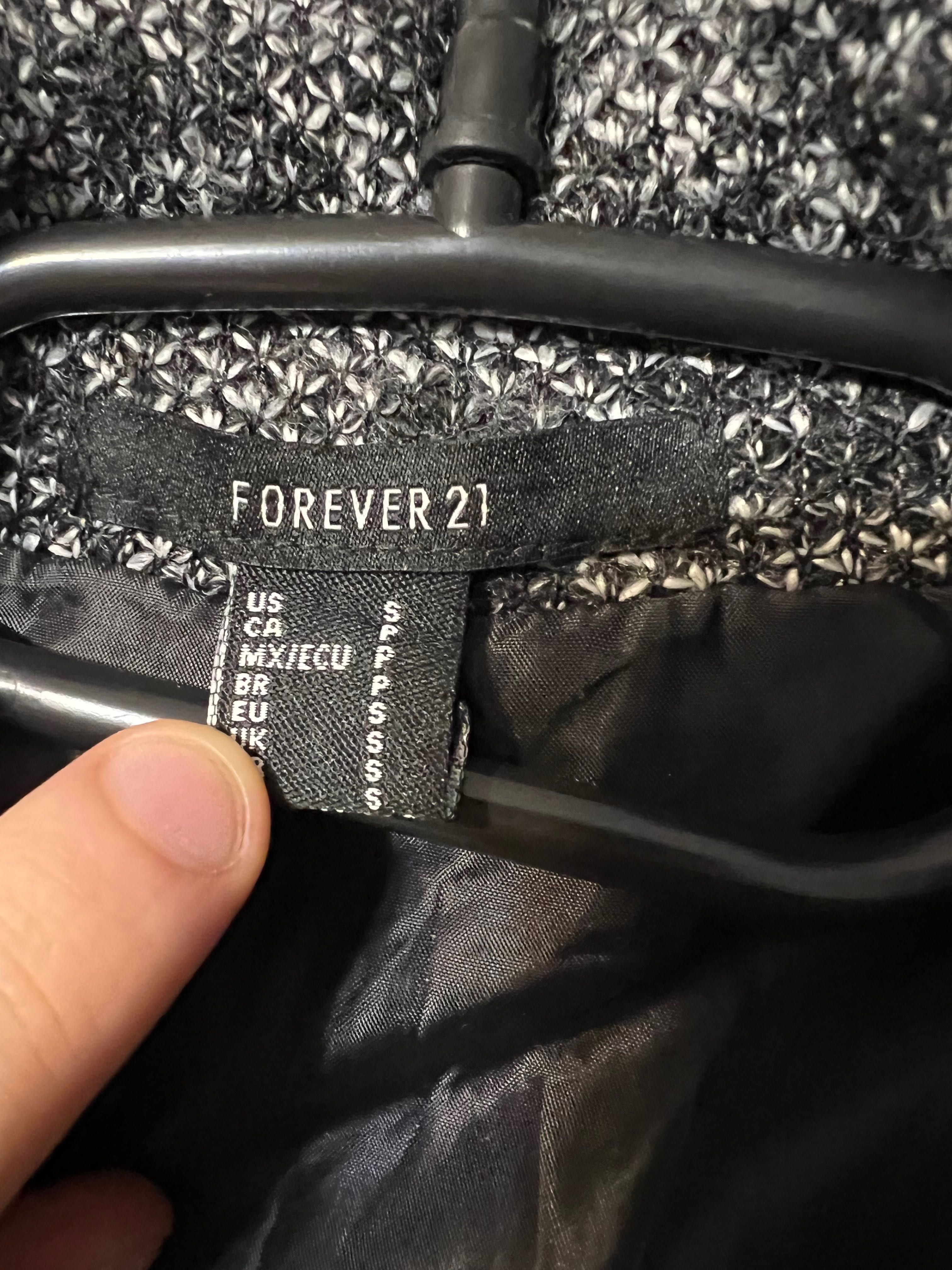 Forever 21 ciepła bomberka welurowa xs/s