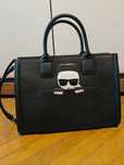 Karl Lagerfeld Ikonik Tote torba torebka skórzana