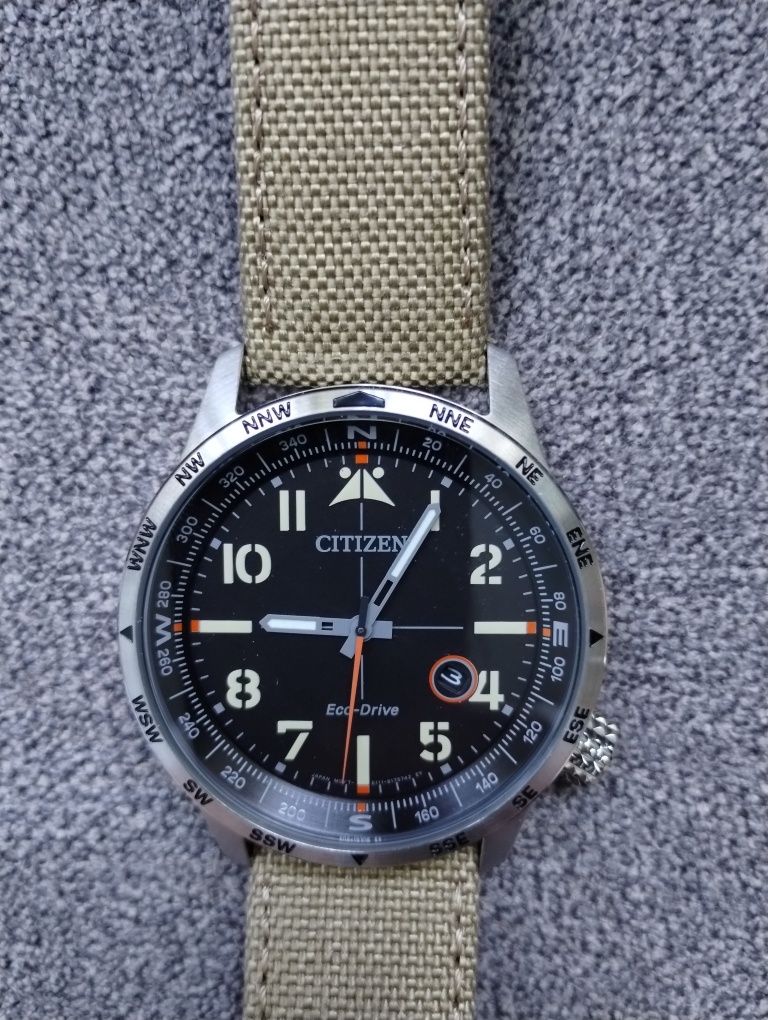 Nowy nieużywany zegarek aviator solar Citizen BM7550-10E