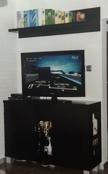 KOMODA TV szufladami  szklana witryna wenge nie tylko pod tv